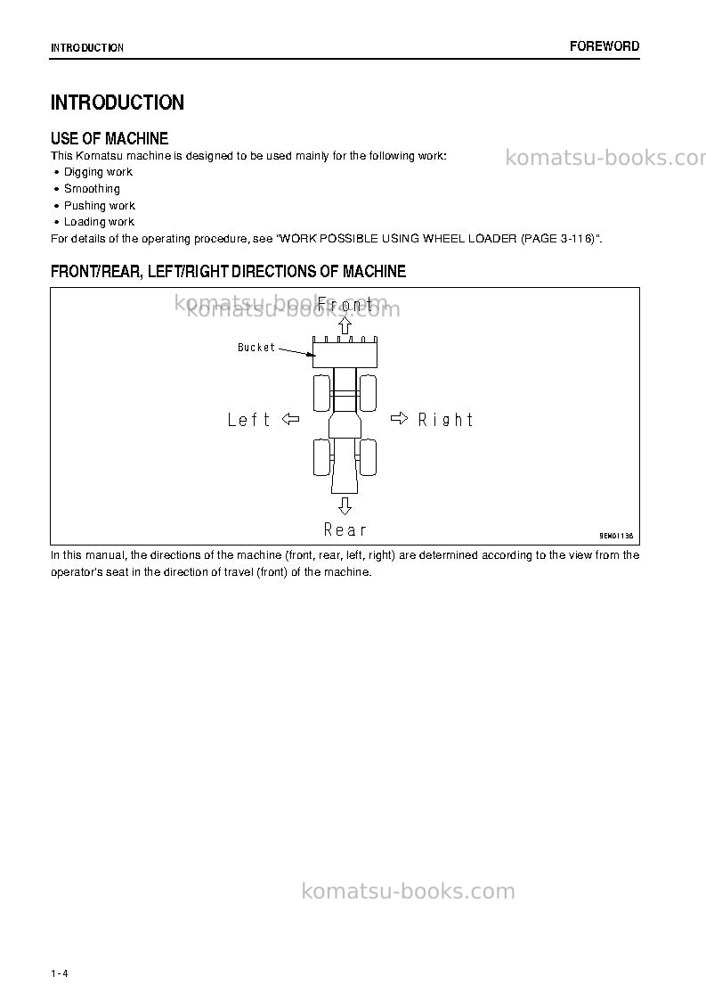 Komatsu wa800-3jpn-tier2 Operation manual cover Page 5 Komatsu wa800-3jpn-tier2 Operation manual cover Page 5