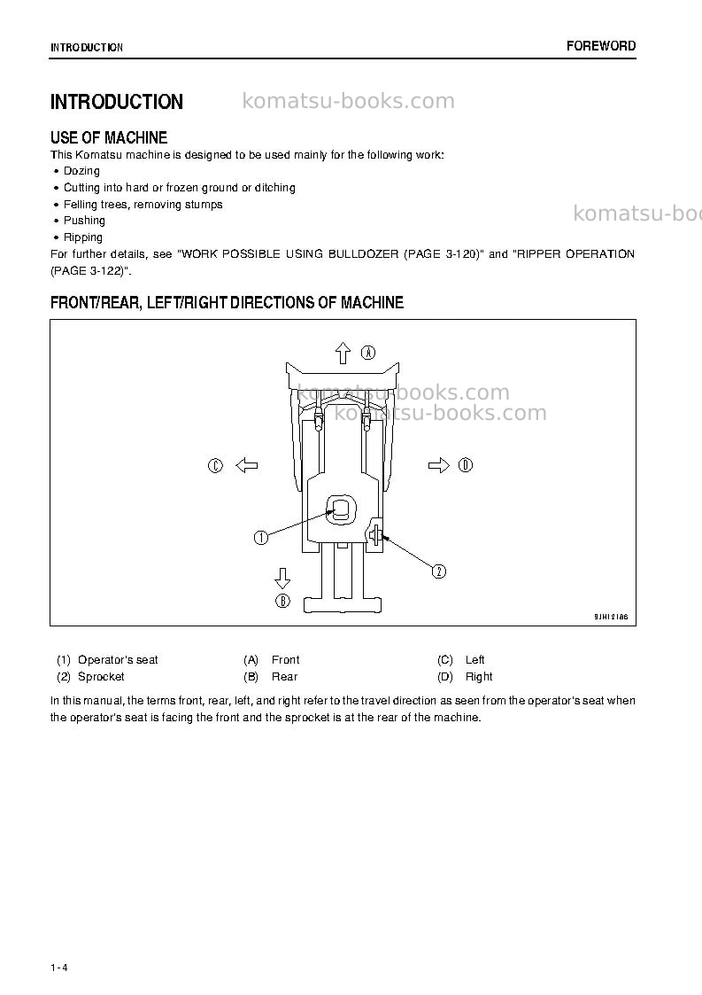 Komatsu d275a-5jpn-r, for dubai stock operation Operation manual cover Page 5 Komatsu d275a-5jpn-r, for dubai stock operation Operation manual cover Page 5