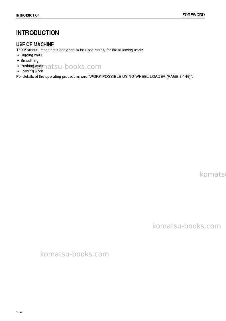 Komatsu wa430-6jpn-all safety labels are pictorial Operation manual cover Page 5