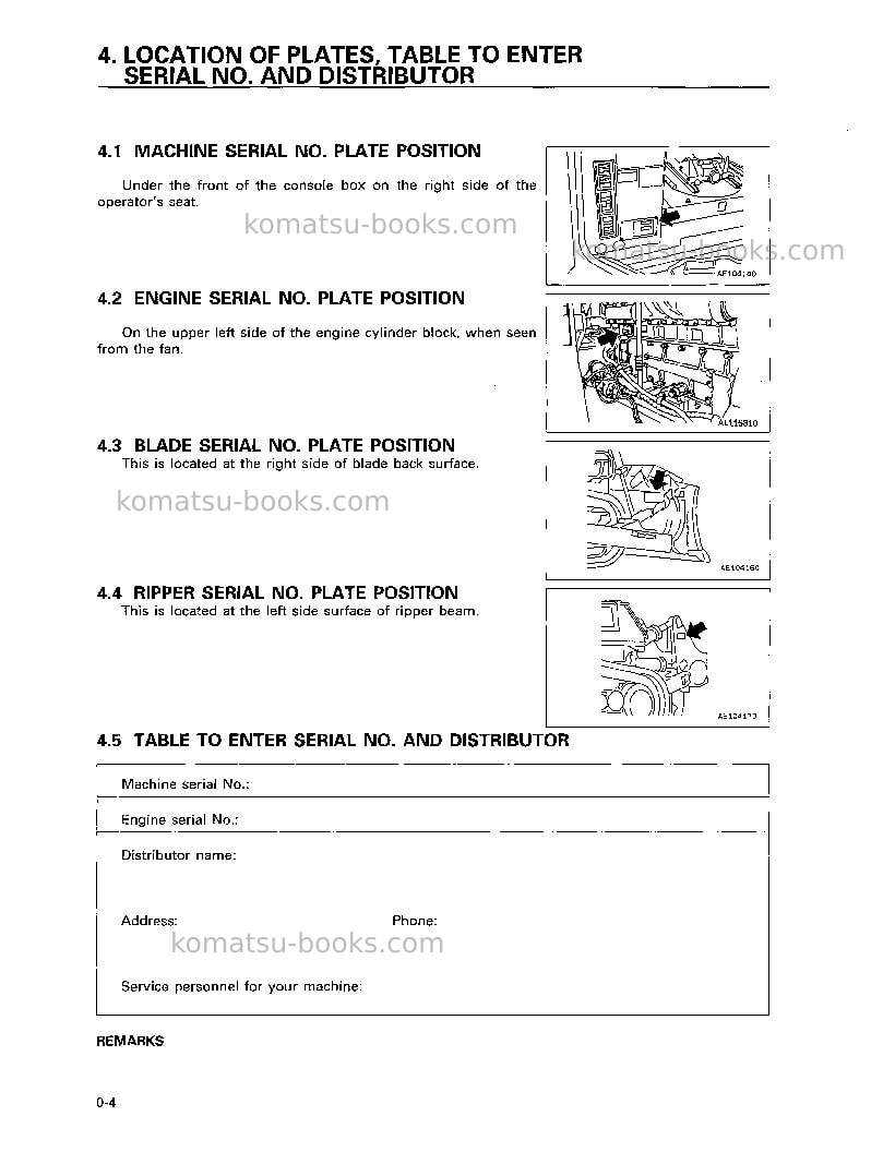 Komatsu d275a-2jpn Operation manual cover Page 5 Komatsu d275a-2jpn Operation manual cover Page 5
