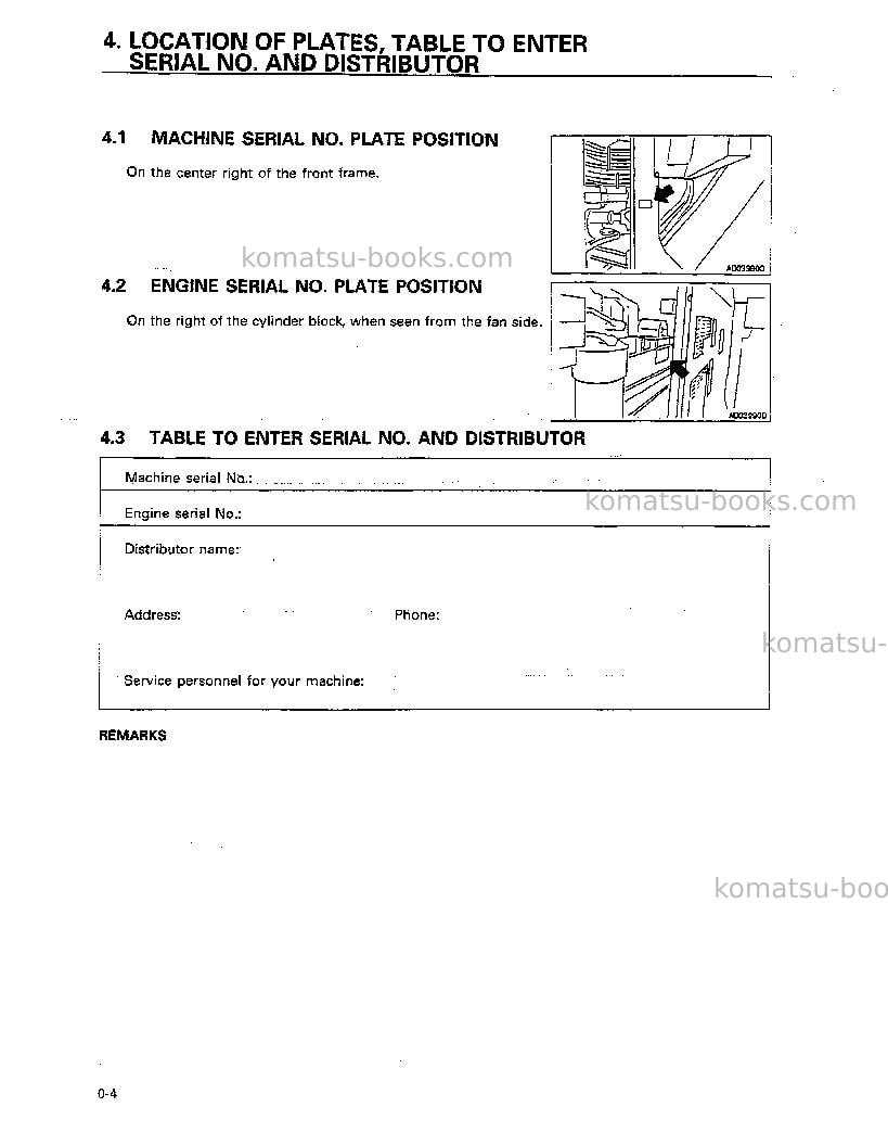 Komatsu wa800-2jpn Operation manual cover Page 5 Komatsu wa800-2jpn Operation manual cover Page 5