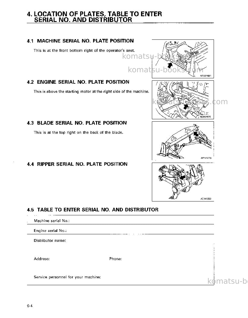 Komatsu d155ax-3jpn Operation manual cover Page 5 Komatsu d155ax-3jpn Operation manual cover Page 5