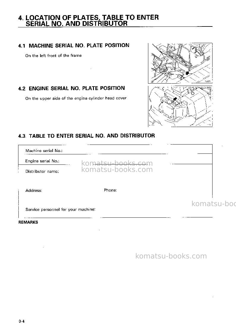 Komatsu pc40-7jpn Operation manual cover Page 5