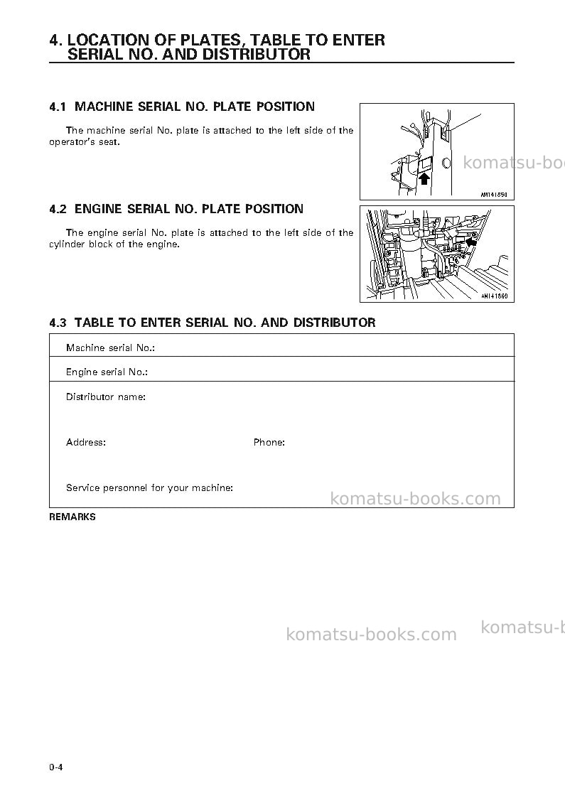 Komatsu d75s-5jpn Operation manual cover Page 5