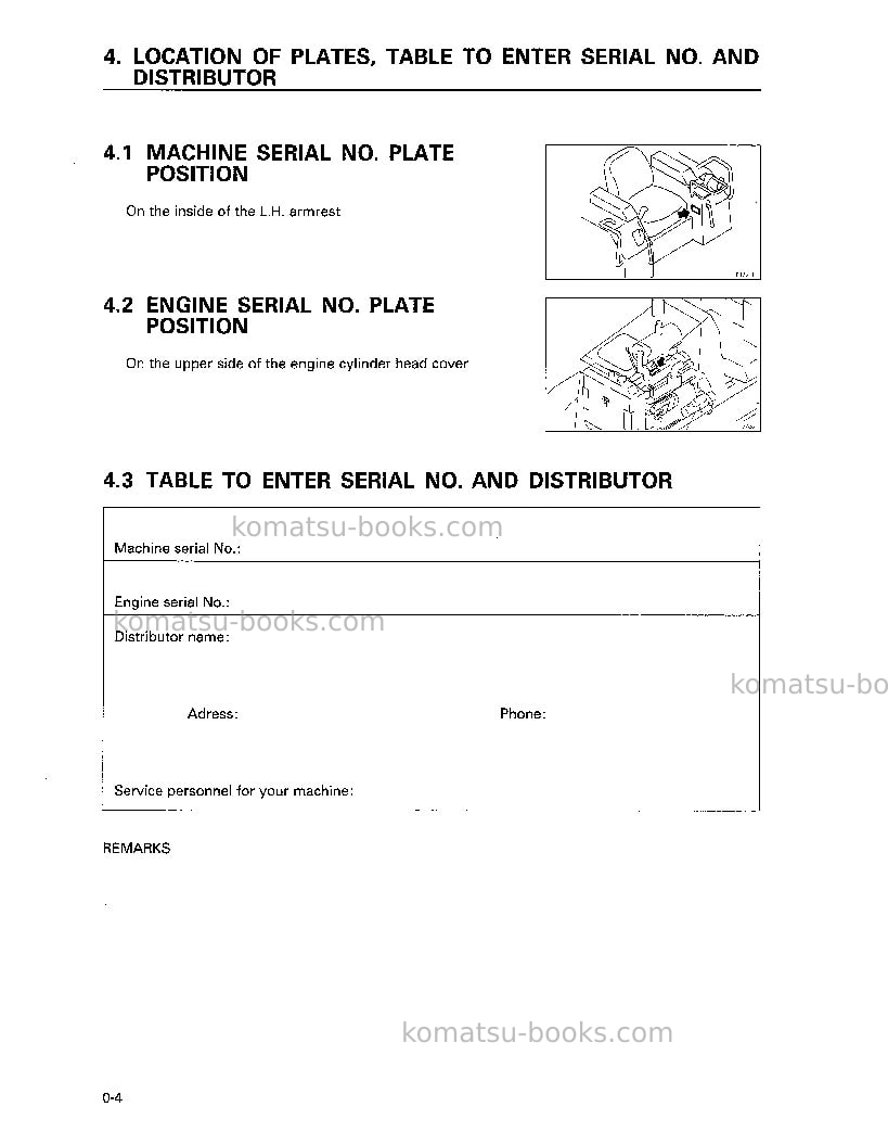 Komatsu d31e-20jpn-trimming dozer Operation manual cover Page 5