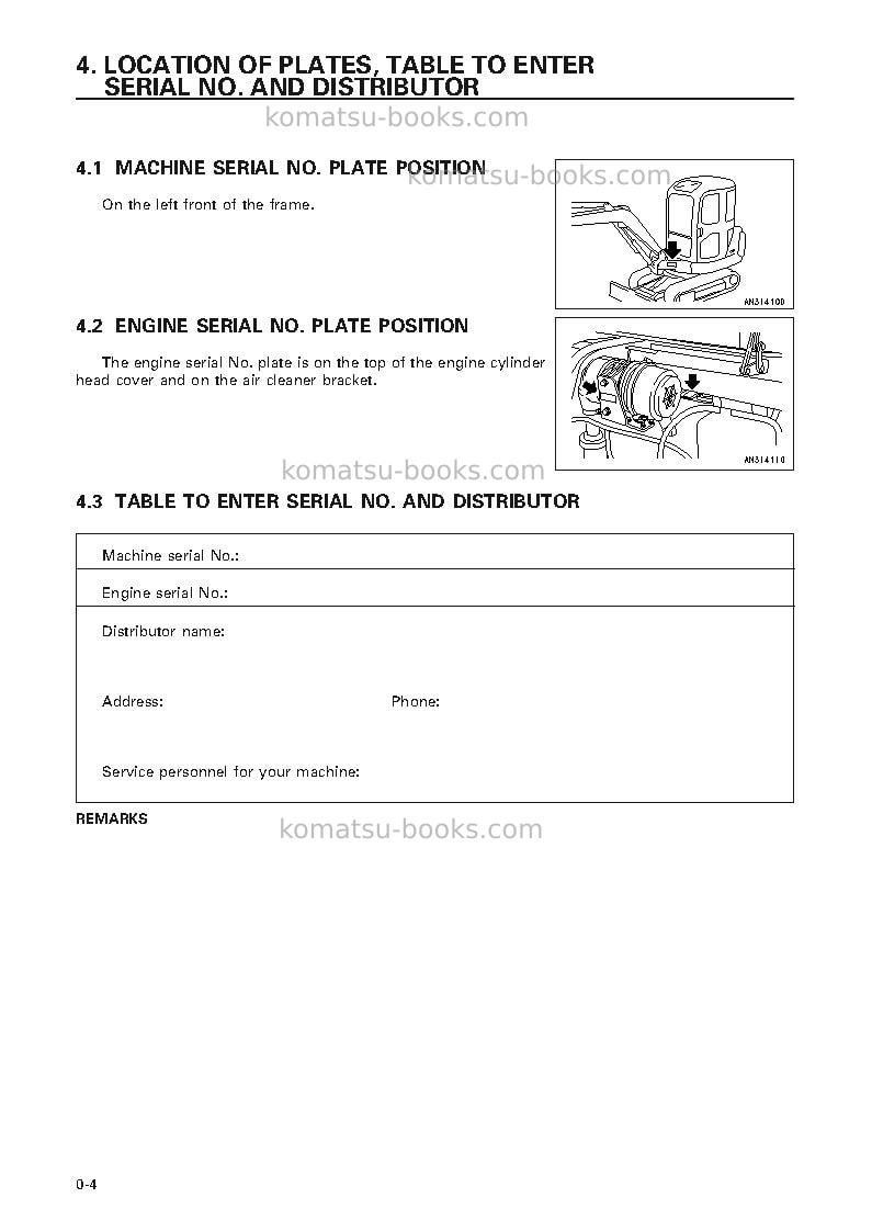 Komatsu pc35r-8jpn Operation manual cover Page 5 Komatsu pc35r-8jpn Operation manual cover Page 5