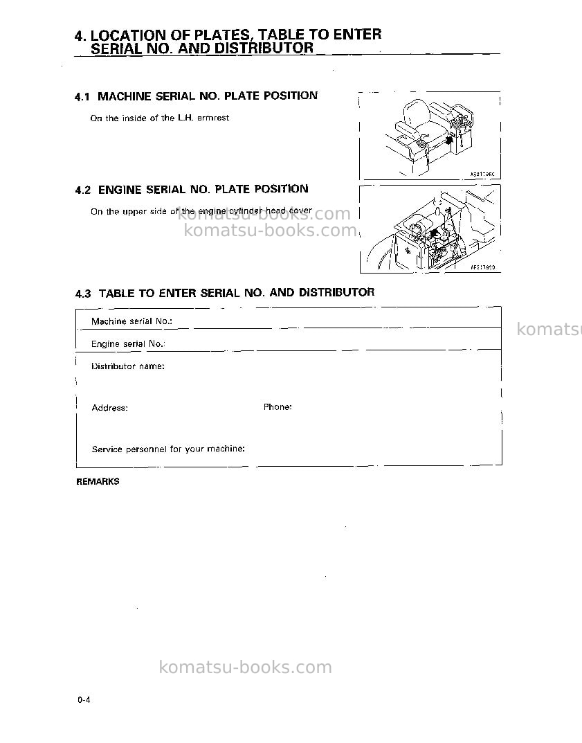 Komatsu d31e-20jpn-trimming dozer Operation manual cover Page 5