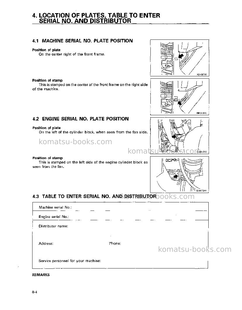 Komatsu wa700-3jpn Operation manual cover Page 5 Komatsu wa700-3jpn Operation manual cover Page 5