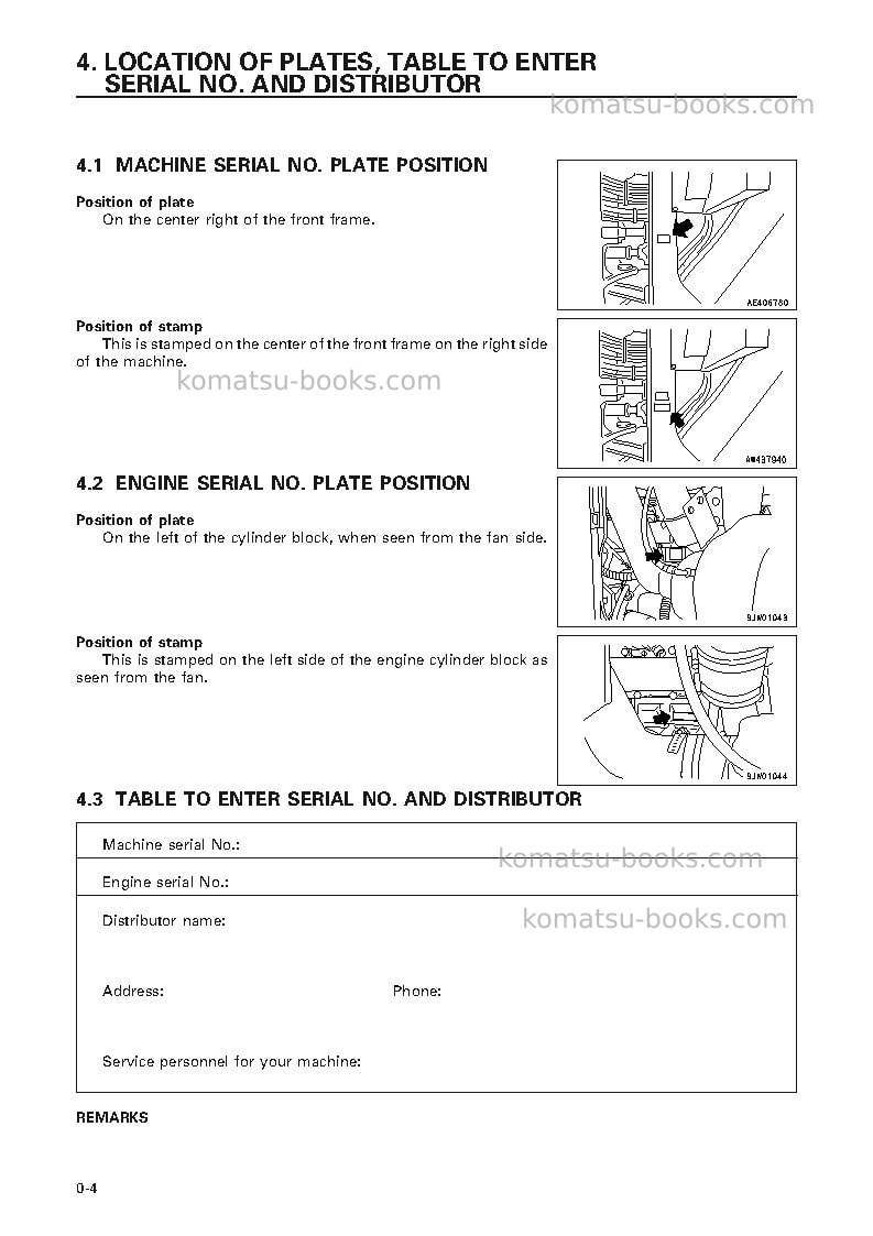 Komatsu wa700-3jpn Operation manual cover Page 5 Komatsu wa700-3jpn Operation manual cover Page 5