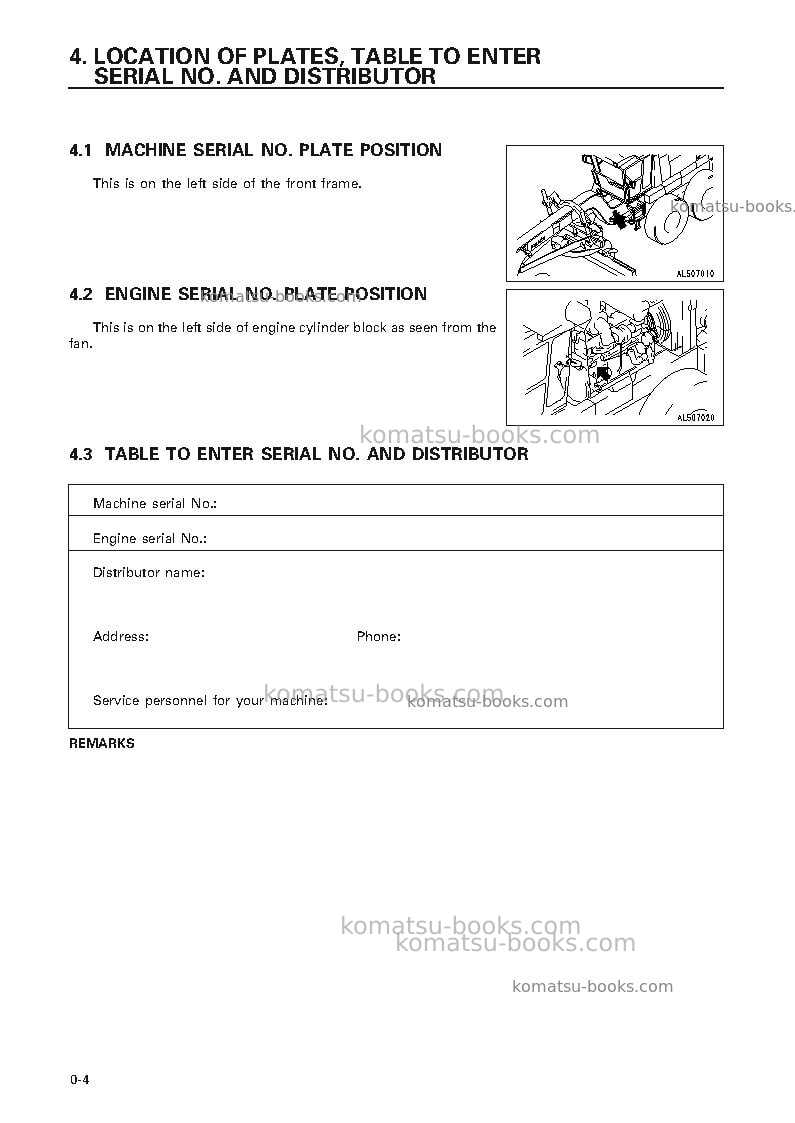 Komatsu gd825a-2jpn Operation manual cover Page 5 Komatsu gd825a-2jpn Operation manual cover Page 5