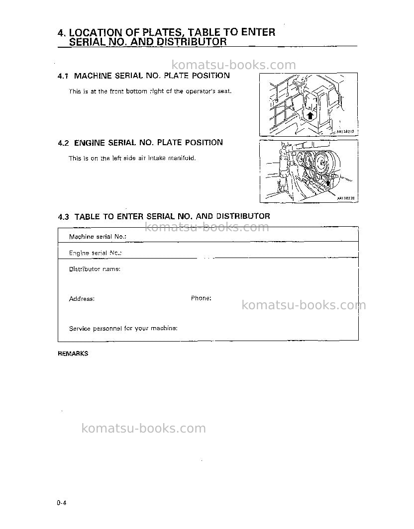Komatsu d575a-2jpn Operation manual cover Page 5