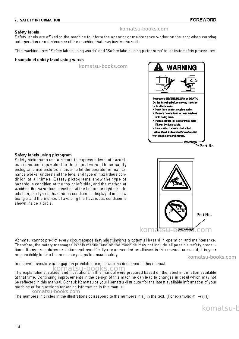 Komatsu d375a-5jpn-radio control Operation manual cover Page 5 Komatsu d375a-5jpn-radio control Operation manual cover Page 5