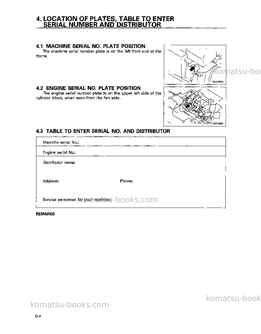 Komatsu hd605-5jpn Operation manual cover Page 5 Komatsu hd605-5jpn Operation manual cover Page 5