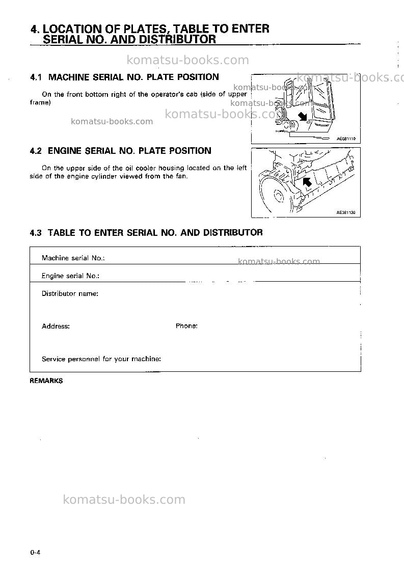 Komatsu pc650lc-5jpn Operation manual cover Page 5 Komatsu pc650lc-5jpn Operation manual cover Page 5