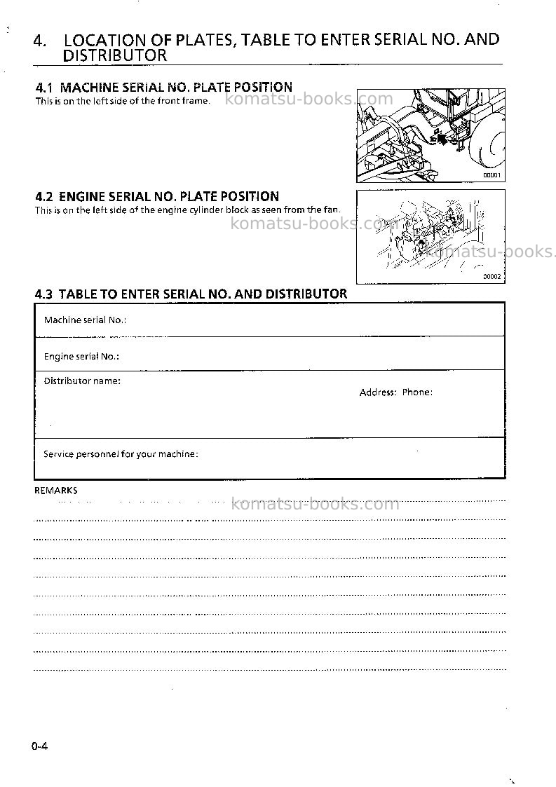 Komatsu gd825a-2jpn Operation manual cover Page 5