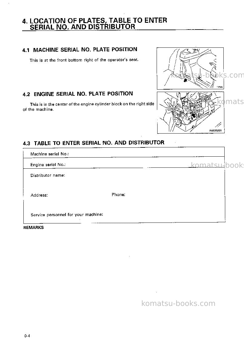 Komatsu d70le-12jpn Operation manual cover Page 5 Komatsu d70le-12jpn Operation manual cover Page 5