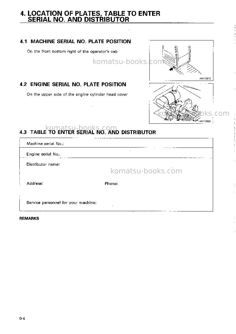 Komatsu pc210-6jpn Operation manual cover Page 5 Komatsu pc210-6jpn Operation manual cover Page 5