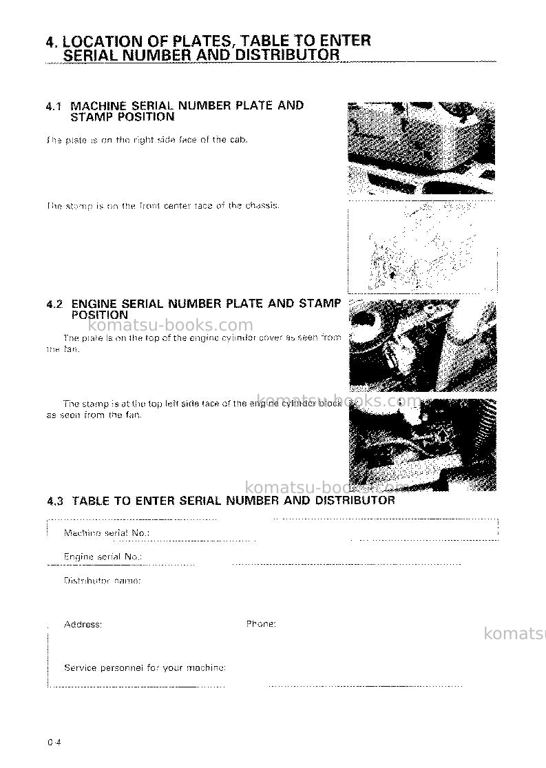 Komatsu lw80-1jpn Operation manual cover Page 5