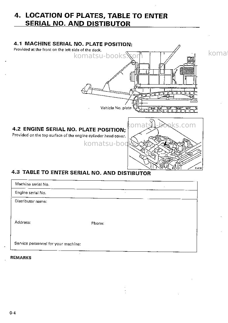 Komatsu br200s-1jpn Operation manual cover Page 5 Komatsu br200s-1jpn Operation manual cover Page 5