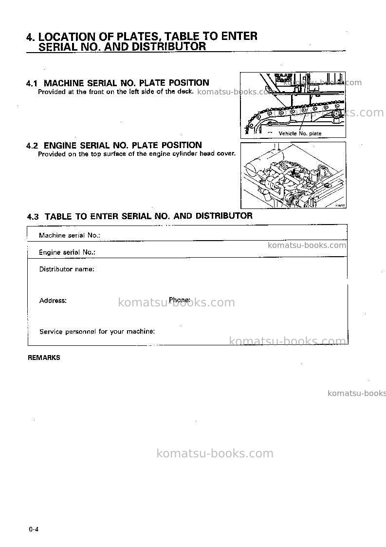 Komatsu br310jg-1jpn Operation manual cover Page 5 Komatsu br310jg-1jpn Operation manual cover Page 5