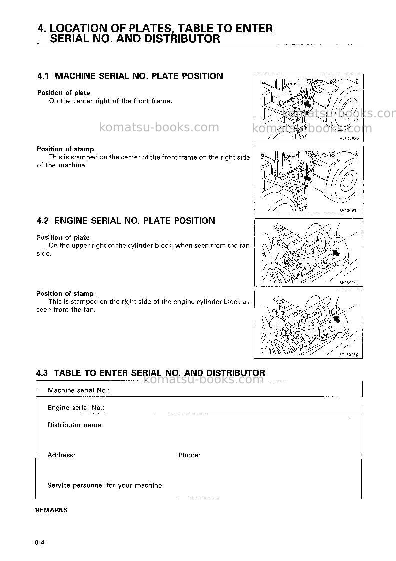 Komatsu wa380-3jpn Operation manual cover Page 5 Komatsu wa380-3jpn Operation manual cover Page 5