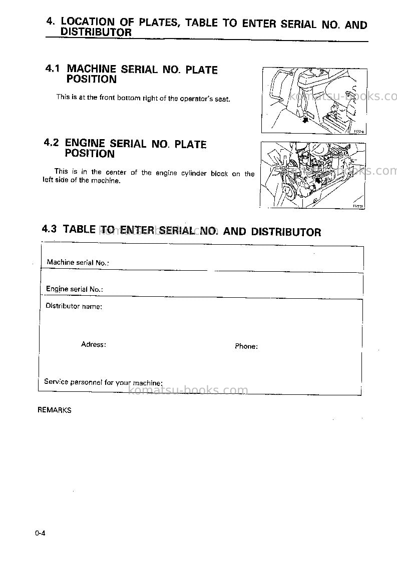 Komatsu d65ex-12jpn-trimming dozer for china Operation manual cover Page 5