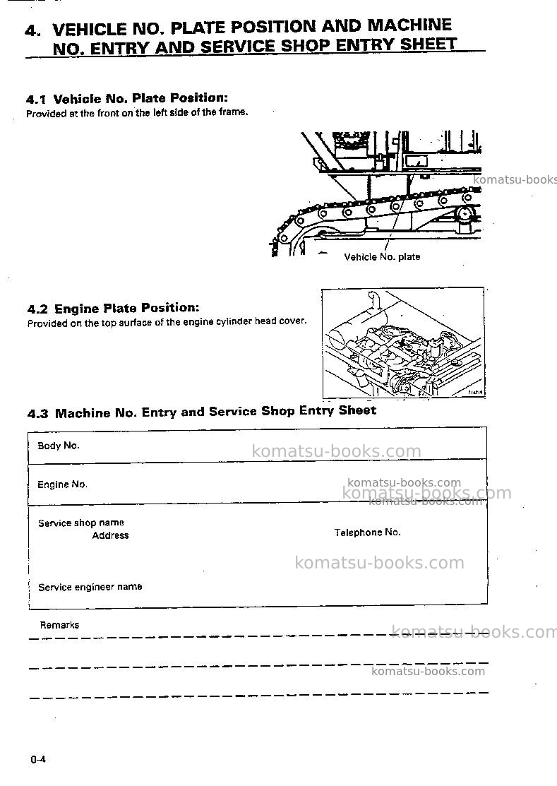 Komatsu br200j-1jpn Operation manual cover Page 5