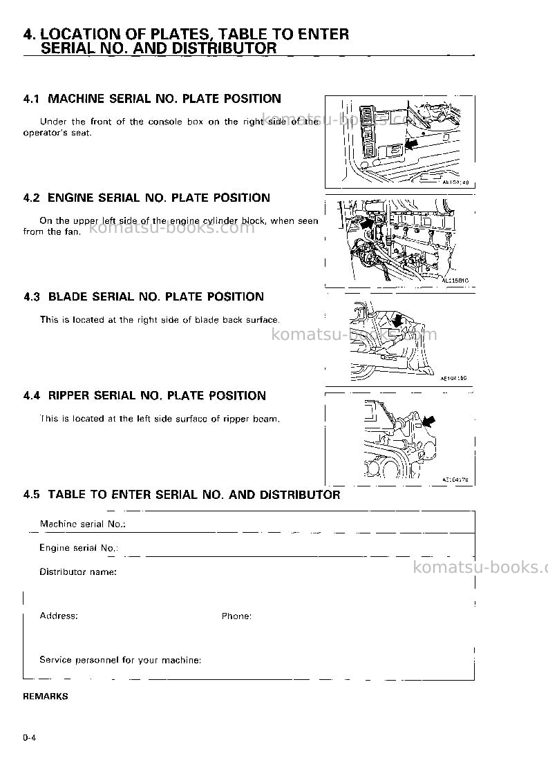 Komatsu d375a-2jpn Operation manual cover Page 5 Komatsu d375a-2jpn Operation manual cover Page 5