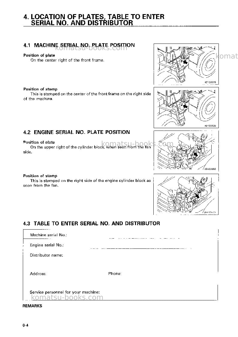 Komatsu wa470-3jpn Operation manual cover Page 5 Komatsu wa470-3jpn Operation manual cover Page 5