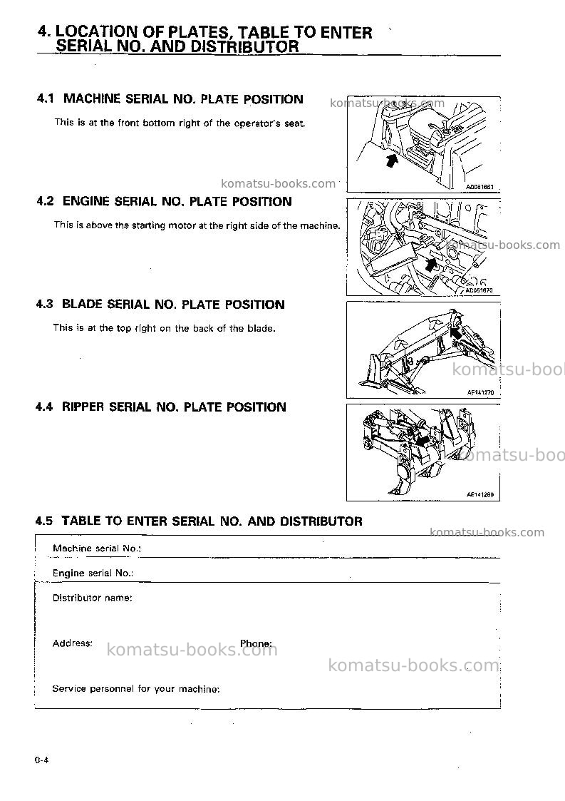 Komatsu d155a-3jpn-for eu Operation manual cover Page 5 Komatsu d155a-3jpn-for eu Operation manual cover Page 5