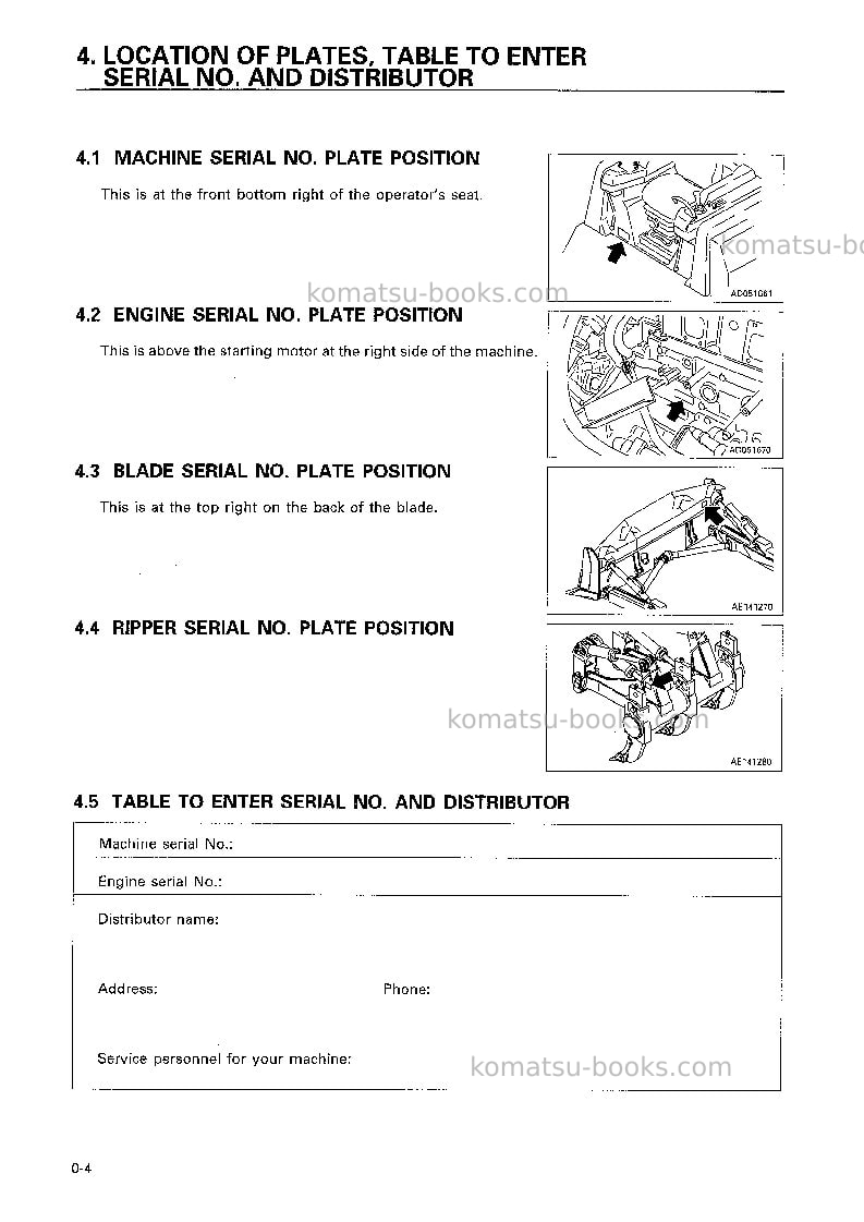Komatsu d155ax-3jpn-for eu Operation manual cover Page 5 Komatsu d155ax-3jpn-for eu Operation manual cover Page 5