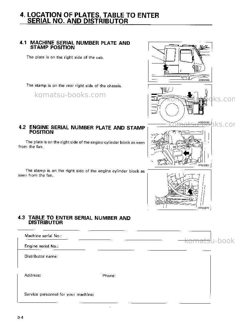 Komatsu lw250-5jpn-h-type Operation manual cover Page 5 Komatsu lw250-5jpn-h-type Operation manual cover Page 5