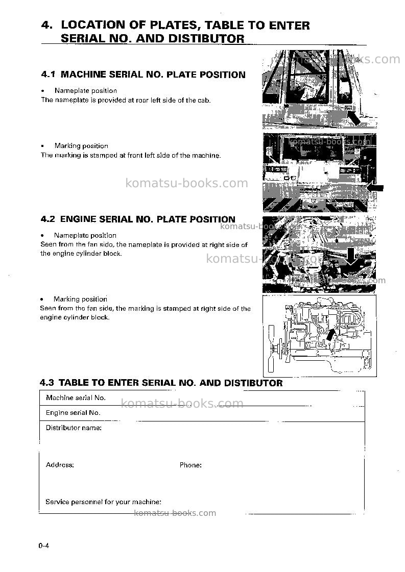 Komatsu wt500e-1jpn Operation manual cover Page 5