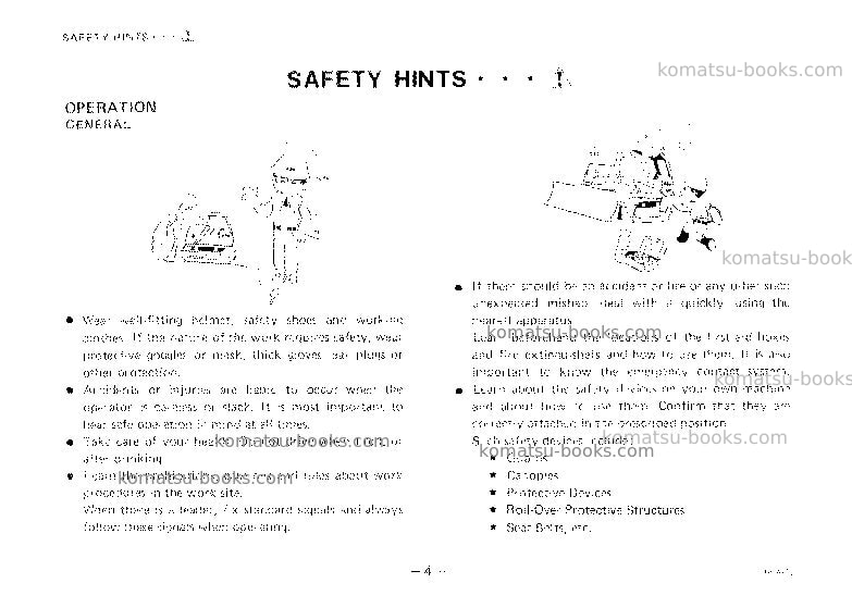 Komatsu d85a-18jpn Operation manual cover Page 5 Komatsu d85a-18jpn Operation manual cover Page 5