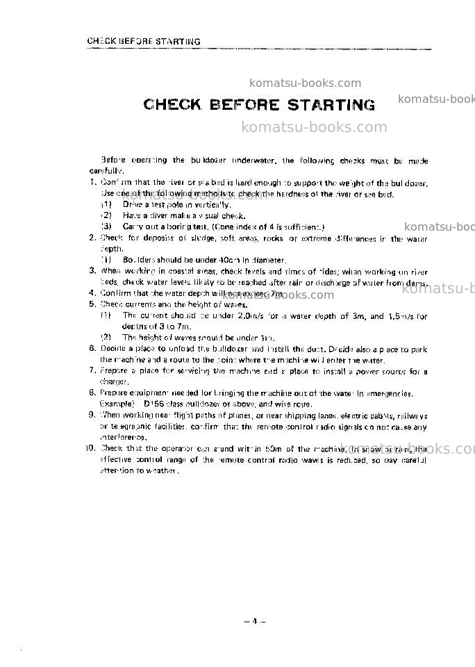Komatsu d155w-1jpn Operation manual cover Page 5 Komatsu d155w-1jpn Operation manual cover Page 5