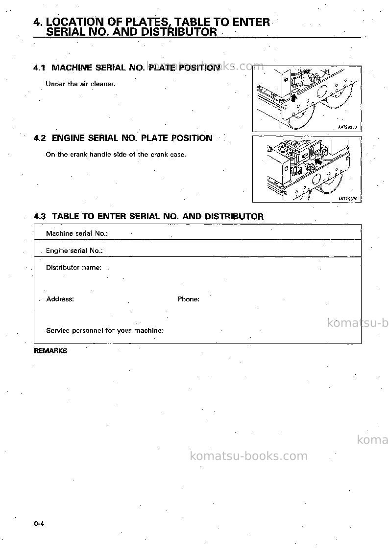 Komatsu jv08h-3jpn Operation manual cover Page 5
