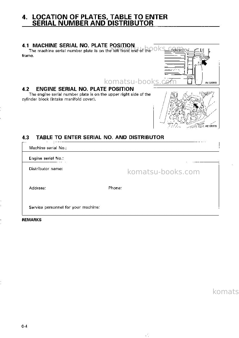 Komatsu hd785-5jpn Operation manual cover Page 5 Komatsu hd785-5jpn Operation manual cover Page 5