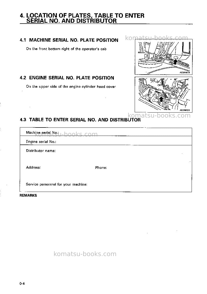 Komatsu pc400-5jpn-mighty Operation manual cover Page 5 Komatsu pc400-5jpn-mighty Operation manual cover Page 5