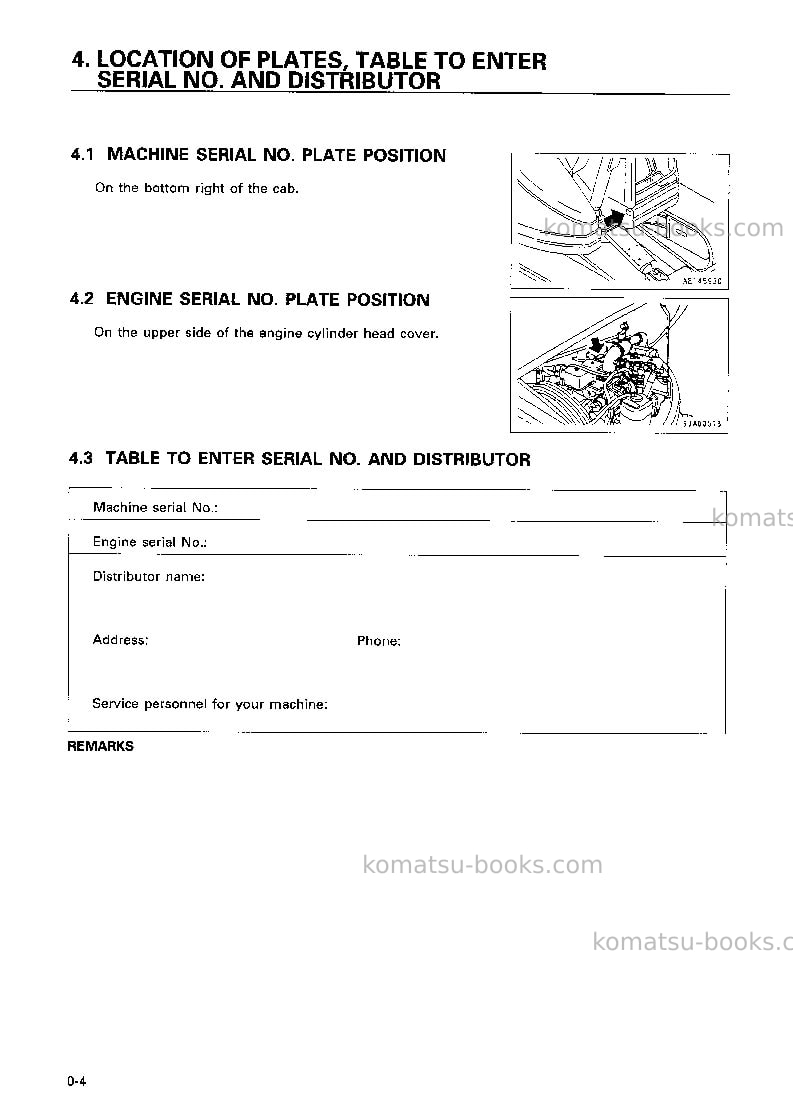 Komatsu pc75uu-3jpn Operation manual cover Page 5 Komatsu pc75uu-3jpn Operation manual cover Page 5