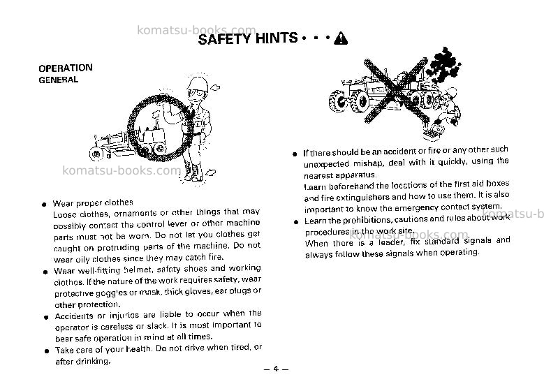 Komatsu gd705a-4jpn Operation manual cover Page 5