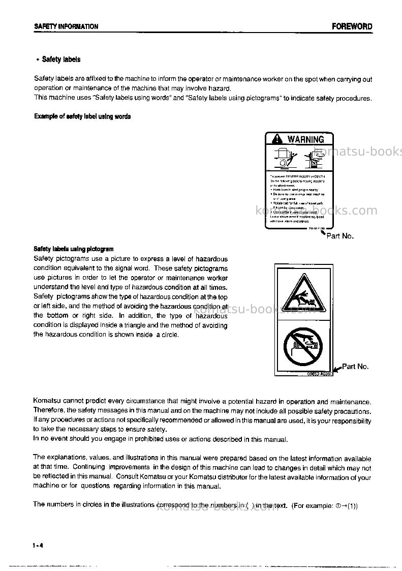 Komatsu pc40mrx-1jpn-for eu Operation manual cover Page 5