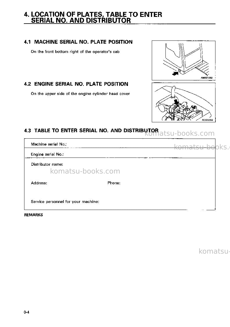 Komatsu pc120-6jpn-excel Operation manual cover Page 5 Komatsu pc120-6jpn-excel Operation manual cover Page 5