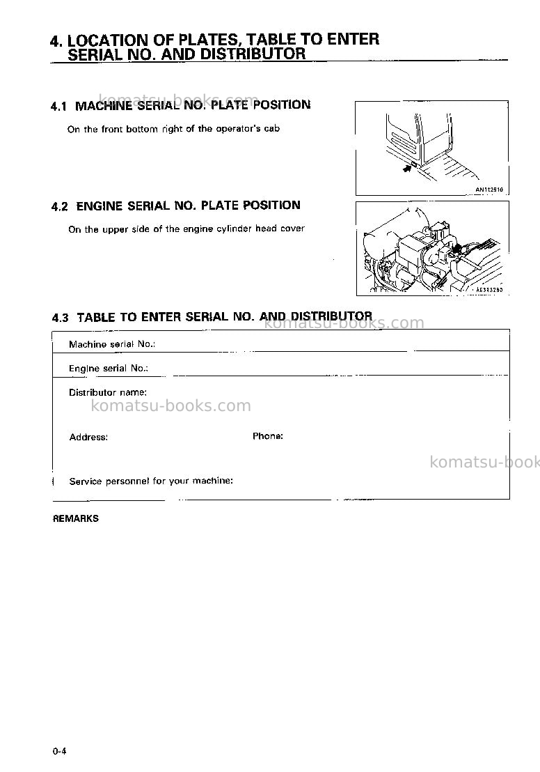 Komatsu pc200-6jpn Operation manual cover Page 5 Komatsu pc200-6jpn Operation manual cover Page 5