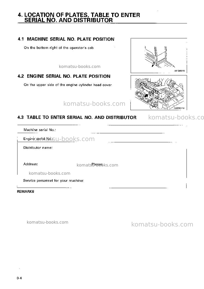 Komatsu pc400-6jpn Operation manual cover Page 5 Komatsu pc400-6jpn Operation manual cover Page 5
