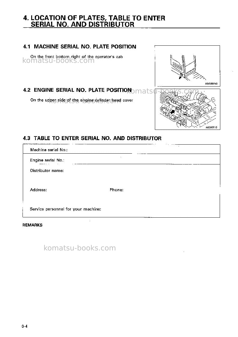 Komatsu pc400-6jpn-excel Operation manual cover Page 5 Komatsu pc400-6jpn-excel Operation manual cover Page 5