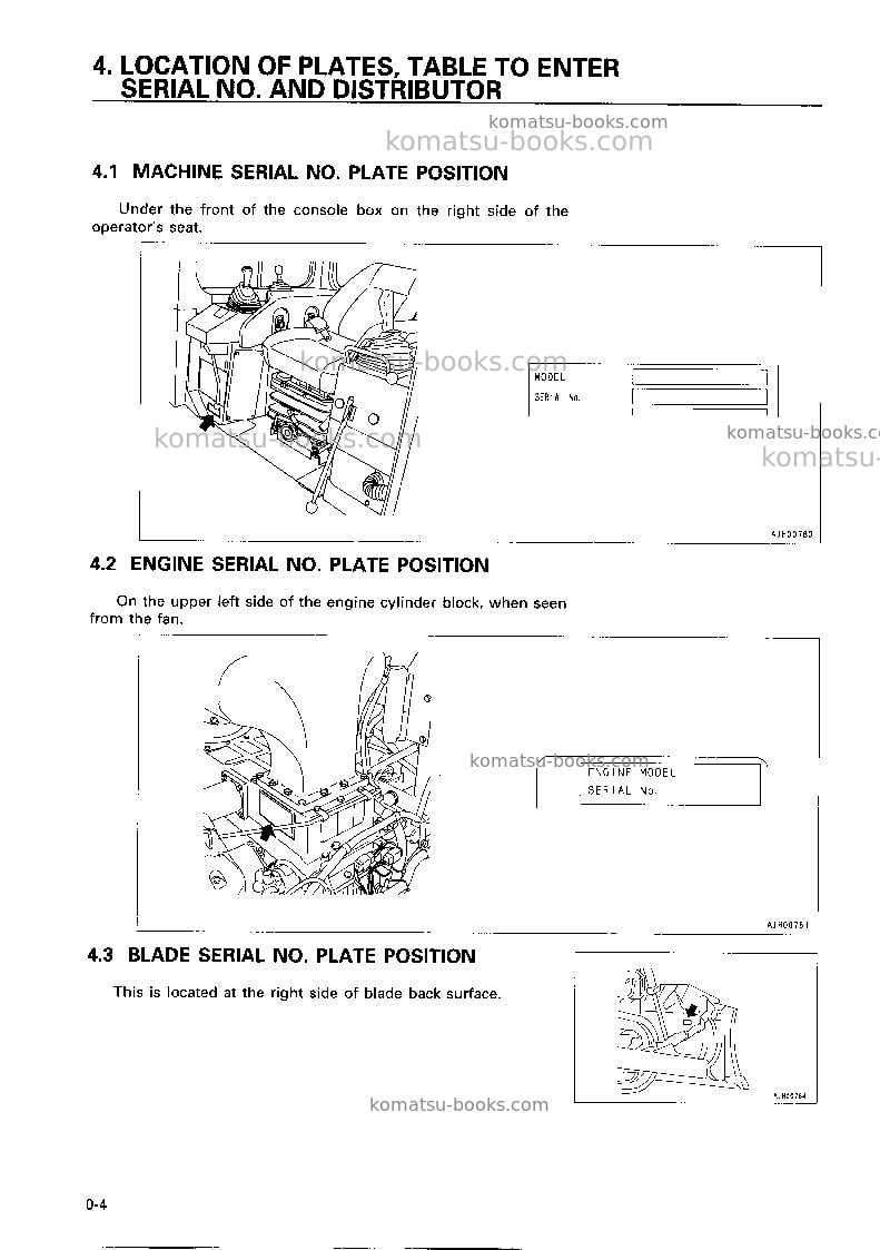 Komatsu d475a-3jpn Operation manual cover Page 5 Komatsu d475a-3jpn Operation manual cover Page 5