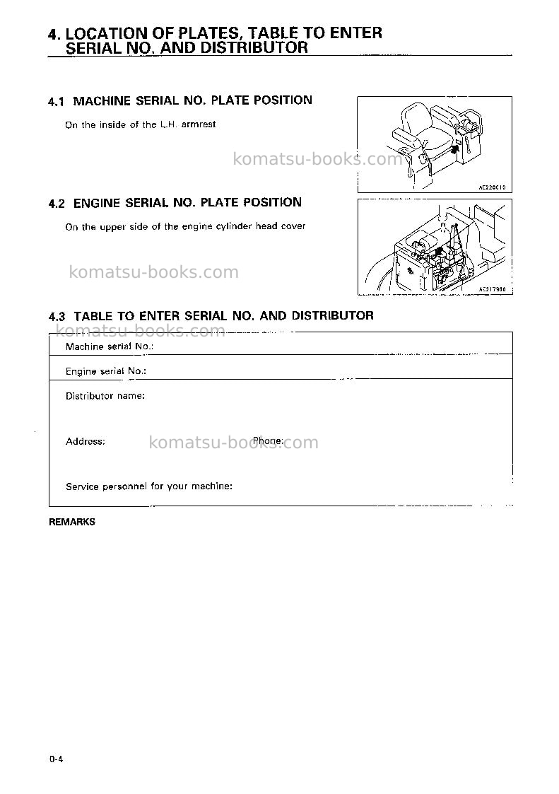 Komatsu d31q-20jpn Operation manual cover Page 5 Komatsu d31q-20jpn Operation manual cover Page 5