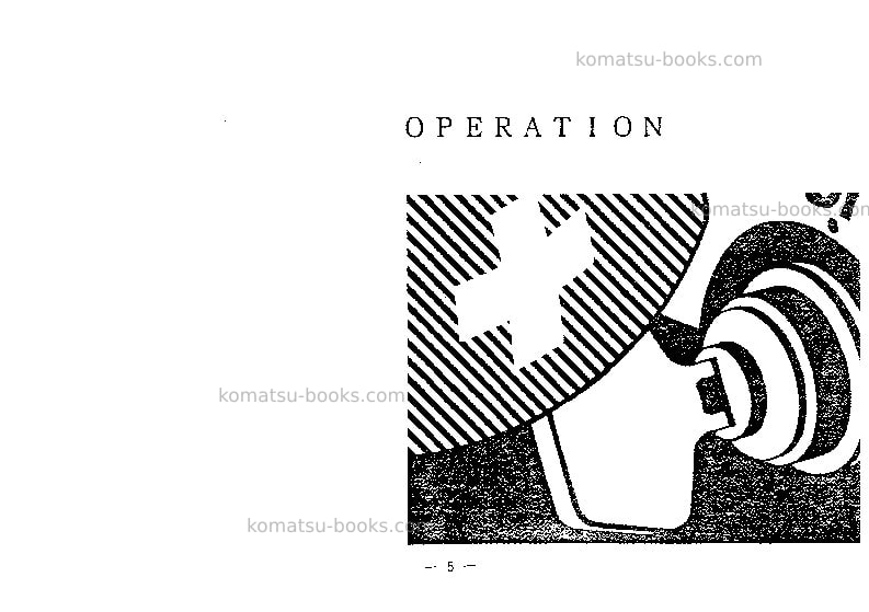 Komatsu cs360-2jpn Operation manual cover Page 5 Komatsu cs360-2jpn Operation manual cover Page 5