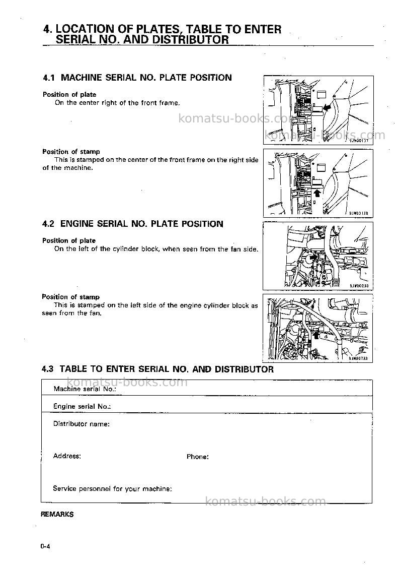 Komatsu wa600-3jpn Operation manual cover Page 5 Komatsu wa600-3jpn Operation manual cover Page 5