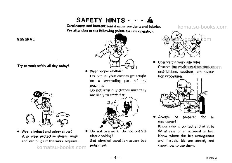 Komatsu wa40-1jpn Operation manual cover Page 5 Komatsu wa40-1jpn Operation manual cover Page 5